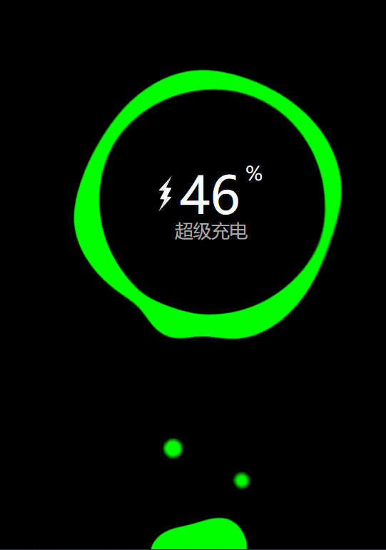 css3智能手机充电动画特效