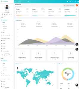 Compass Bootstrap4后台开发框架模板(绿色)
