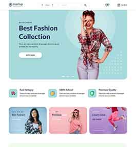 服装行业电商网页模板Bootstrap5框架