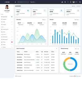 多主题切换Bootstrap5框架后台管理模板(upcube)