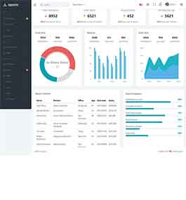 黑色bootstrap5框架后台管理模板