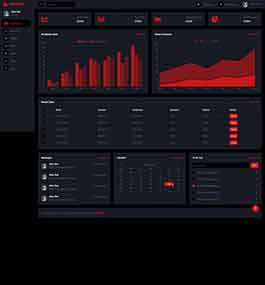 黑色后台数据统计Bootstrap5模板